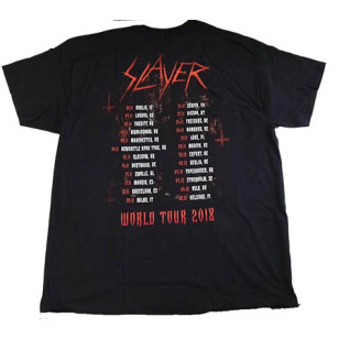 Slayer - Hellthrone European Tour 2018 Official T Shirt ( Men XL ) ***READY TO SHIP from Hong Kong***